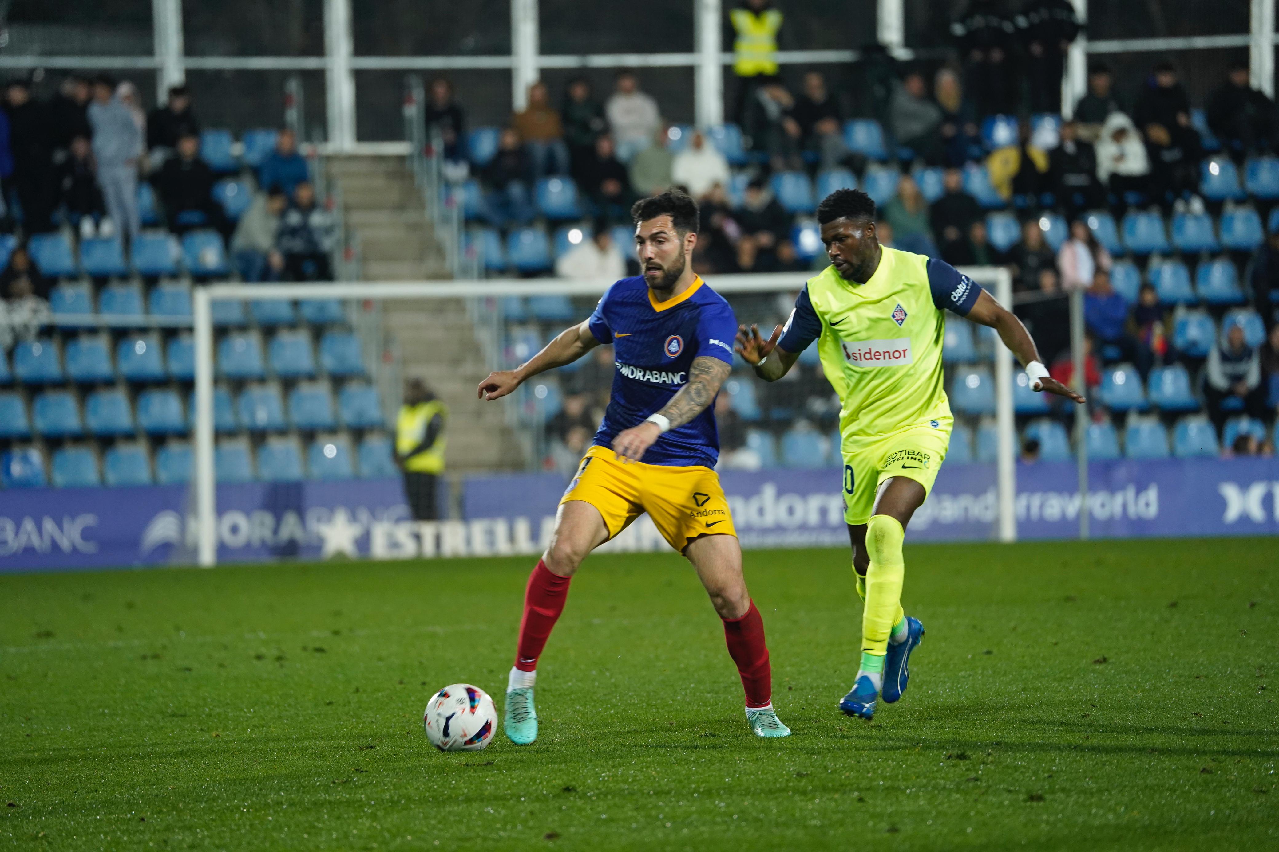 El FC Andorra s'enfonsa contra l'Amorebieta (0-1)