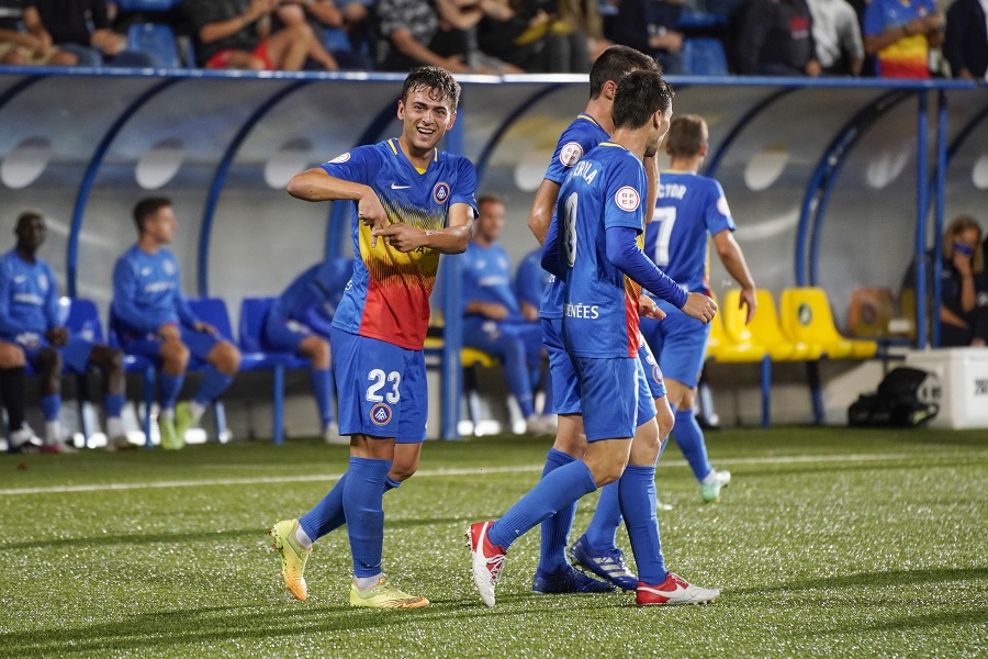 Un gol d'Eudald Vergés dona els tres punts al FC Andorrra en el debut a primera federació