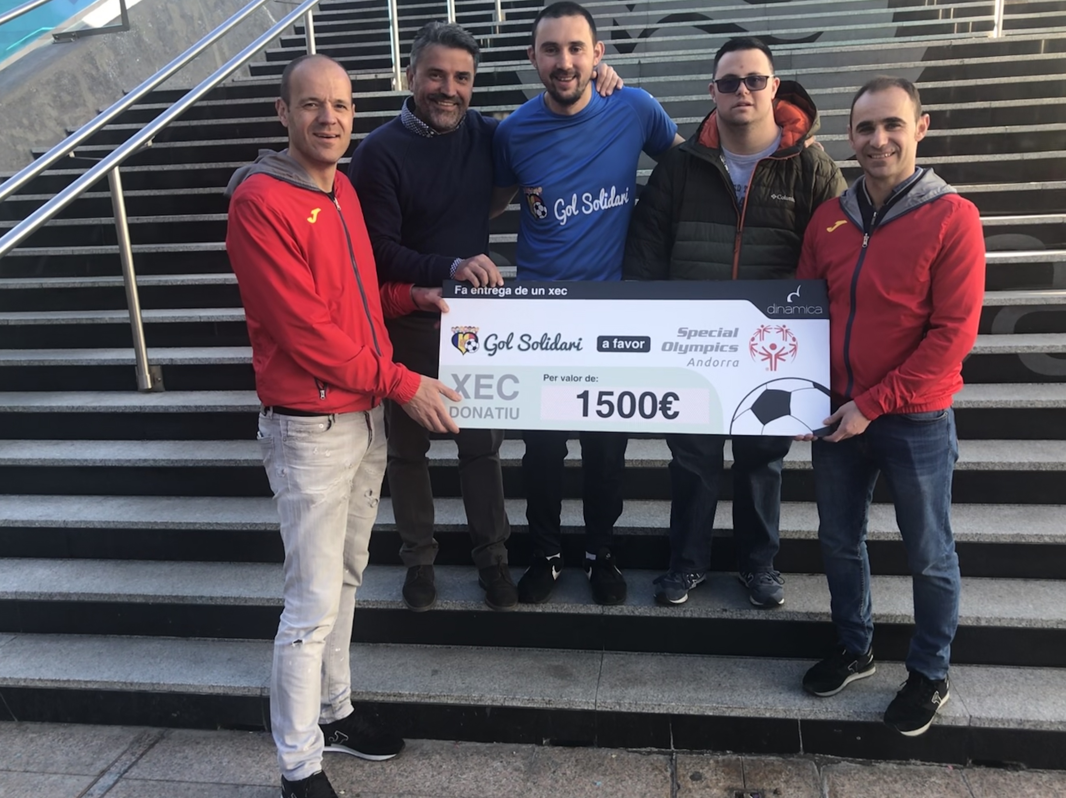 Gol Solidari lliura 1.500 euros a Special Olympics Andorra