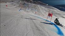 Joan Verdú completa les primeres estades sobre esquís a Saas Fee