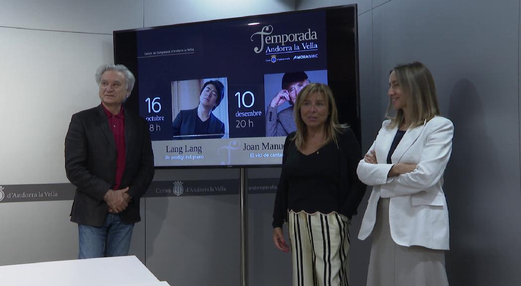Lang lang i Joan Manel Serrat, estrelles de la Temporada d'Andorra la Vella