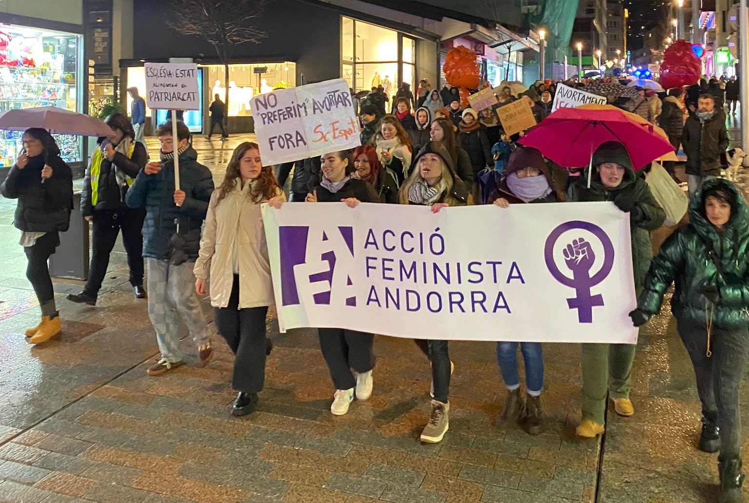 La lluita feminista surt als carrers d'Andorra