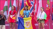 Magalí Salomon, protagonista enmig de la inauguració del Campionat del Món juvenil de curses de muntanya