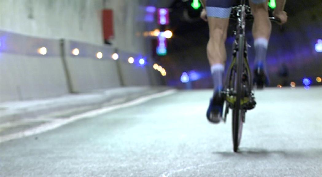 Els ciclistes podran circular de manera legal pel túnel de
