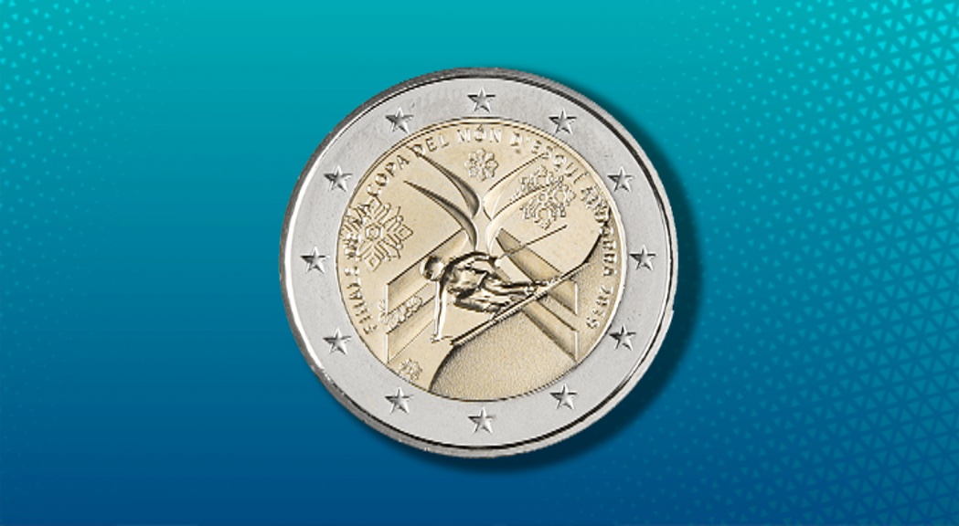 Moneda commemorativa de les finals de la Copa del Món d'esquí alpí