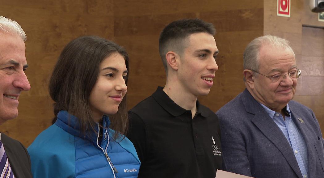 Moya i Viñals reben els premis del COA pels resultats als Jocs del Mediterrani i el FOJE 