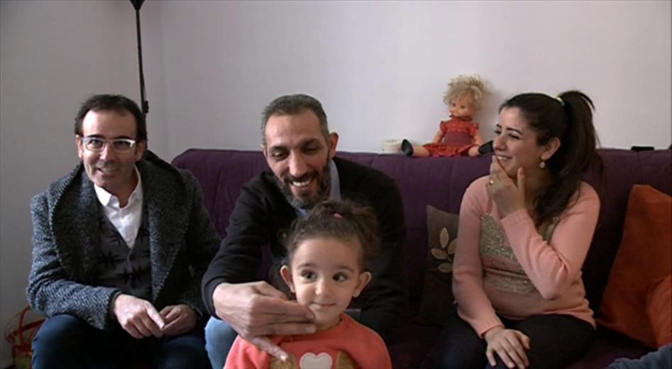 La família refugiada siriana que l'any passat va arrib
