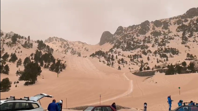 La pols del Sàhara arriba a Andorra