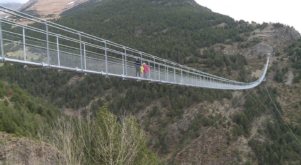 El pont tibetà genera un retorn econòmic a Canillo de 2,5 milions 