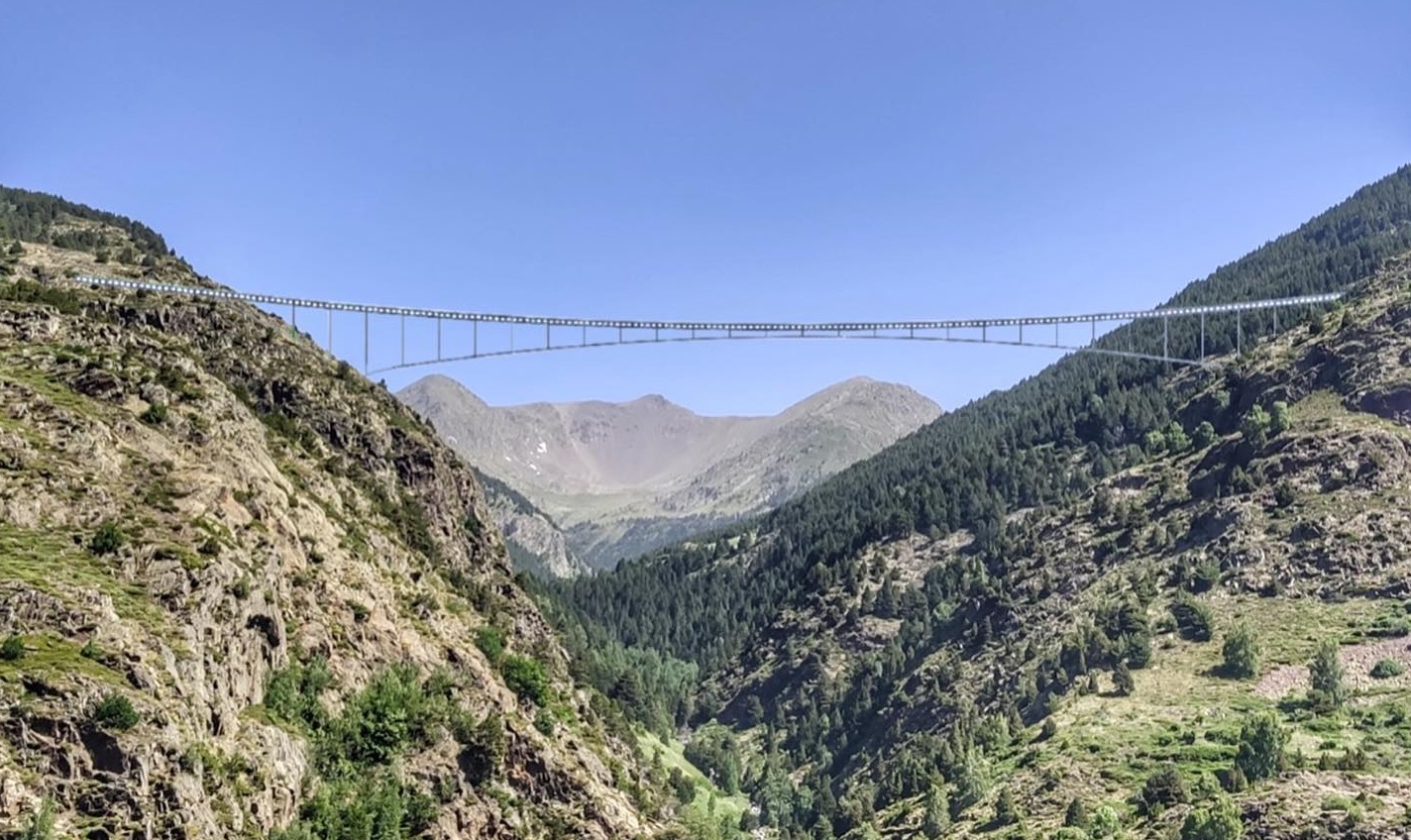 El pont tibetà de Canillo obrirà al juny