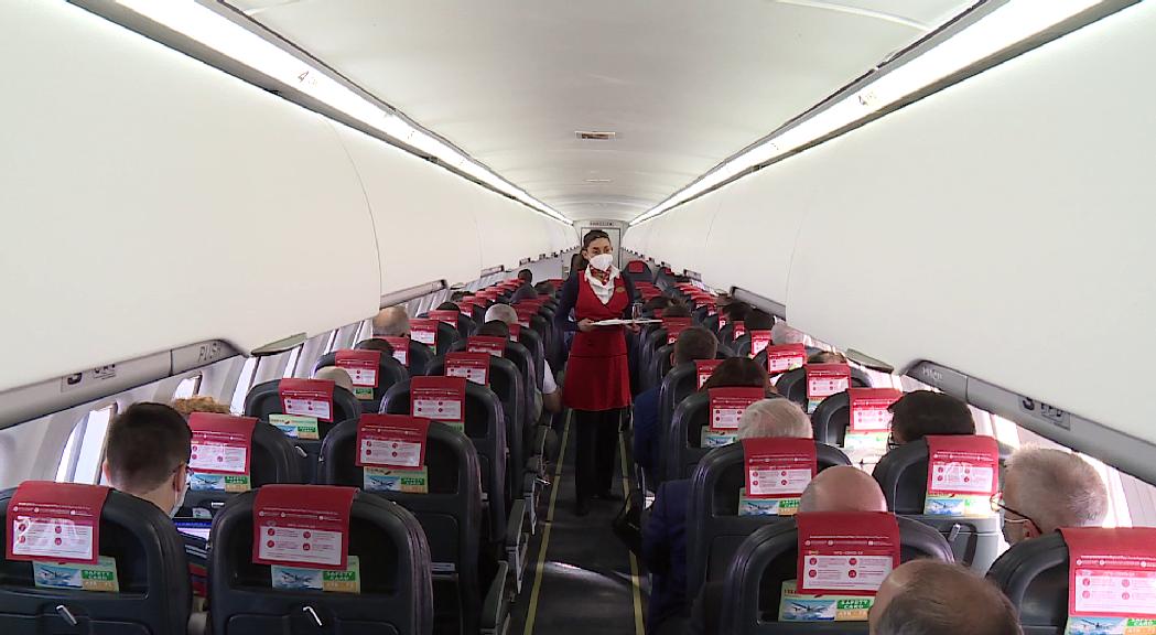 Primer vol entre Madrid i l'aeroport Andorra-la Seu 