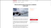 Prop de 3.000 persones ja han signat una iniciativa perquè les pistes d'esquí obrin per als ciutadans d'Andorra