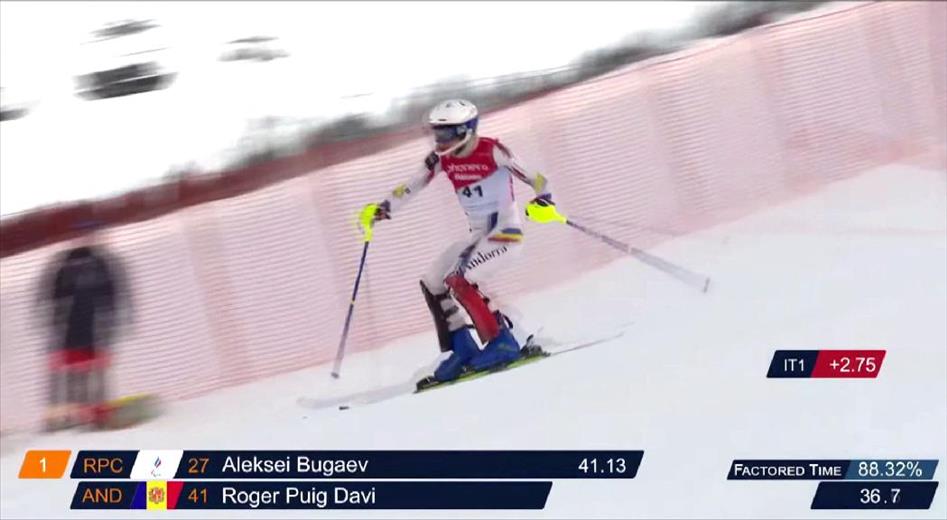 Roger Puig no ha completat l'eslàlom del Mundial d'esquí paralpí 