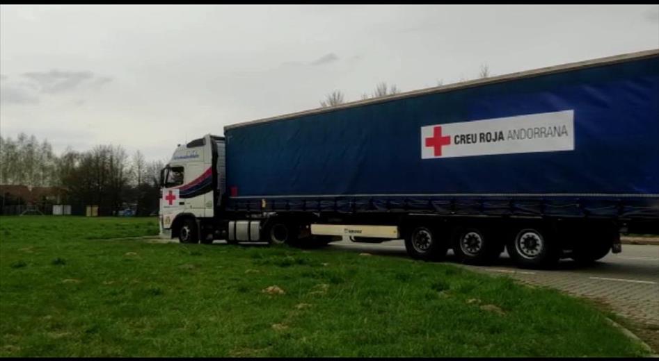 El quart comboi de la Creu Roja amb material de primera necessita