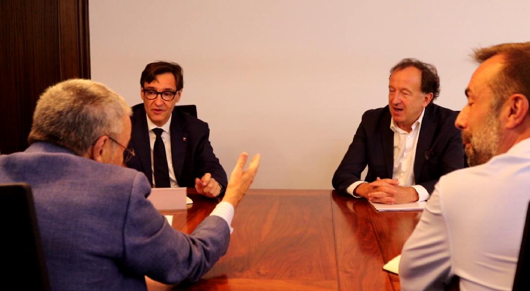 Reunió entre l'EFA i Salvador Illa per tractar la gestió de l'aeroport d'Andorra-la Seu