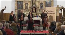 Sant Cerni de Canillo s'omple de música gràcies al quartet Cosmos i Lluís Claret