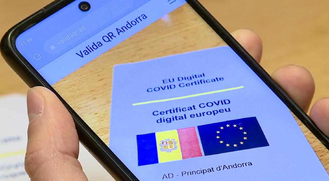 El sistema andorrà per validar el codi QR del passaport Covid rep més de 15.000 lectures en una setmana