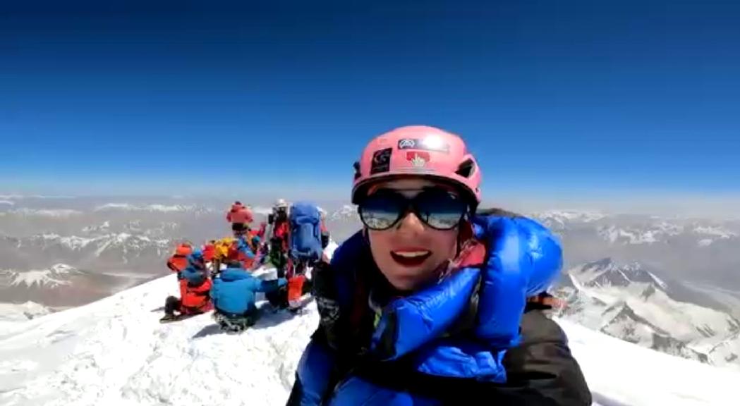 Stefi Troguet, amb problemes per ascendir a l'Everest