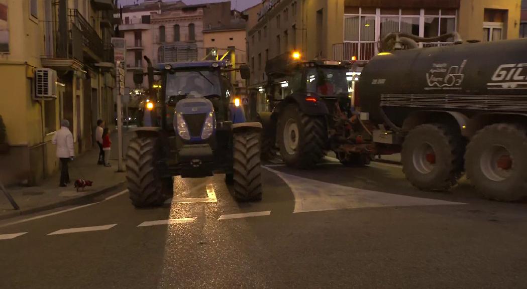 Tall de carretera entre Andorra i la Seu d'Urgell per la protesta agrícola a Catalunya