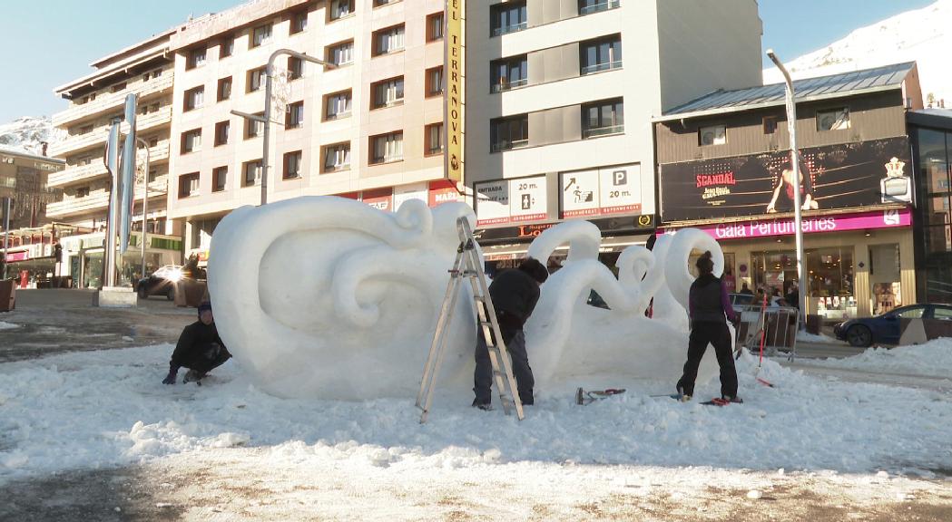 Torna el concurs d'escultures de neu al Pas de la Casa