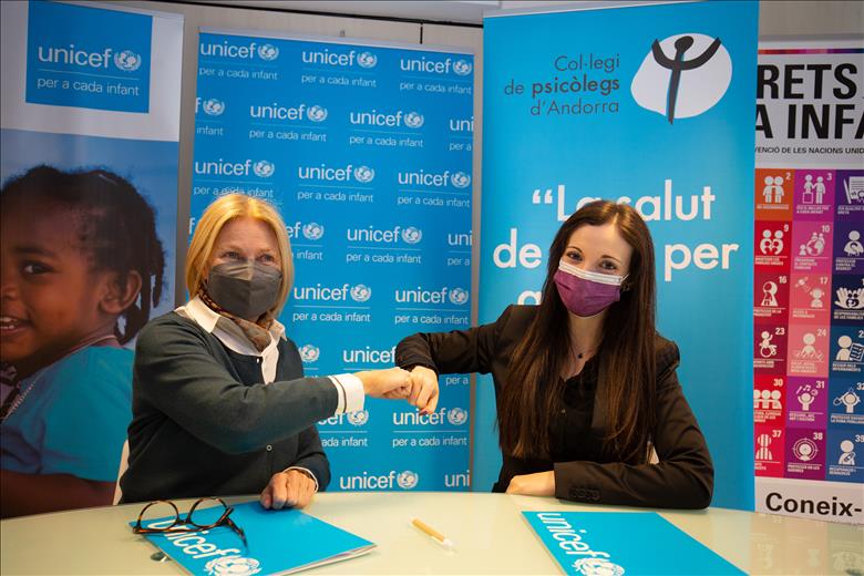 Unicef Andorra i el Col·legi Oficial de Psicòlegs d