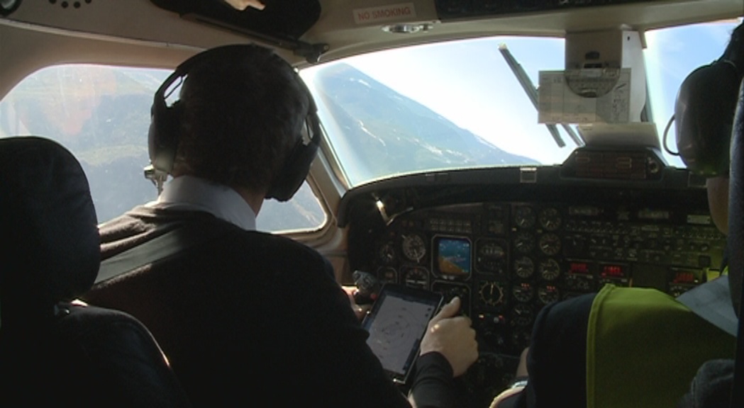 Vols de prova per al sistema GPS a l'aeroport Andorra-la Seu
