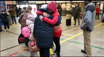 Voluntaris del comboi andorrà han recollit els quatre refugiats ucraïnesos que vindran al país