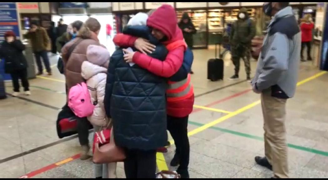 Voluntaris del comboi andorrà han recollit els quatre refugiats ucraïnesos que vindran al país