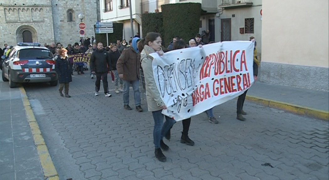 Nova manifestació del CDR de l'Alt Urgell sense talls a la carretera