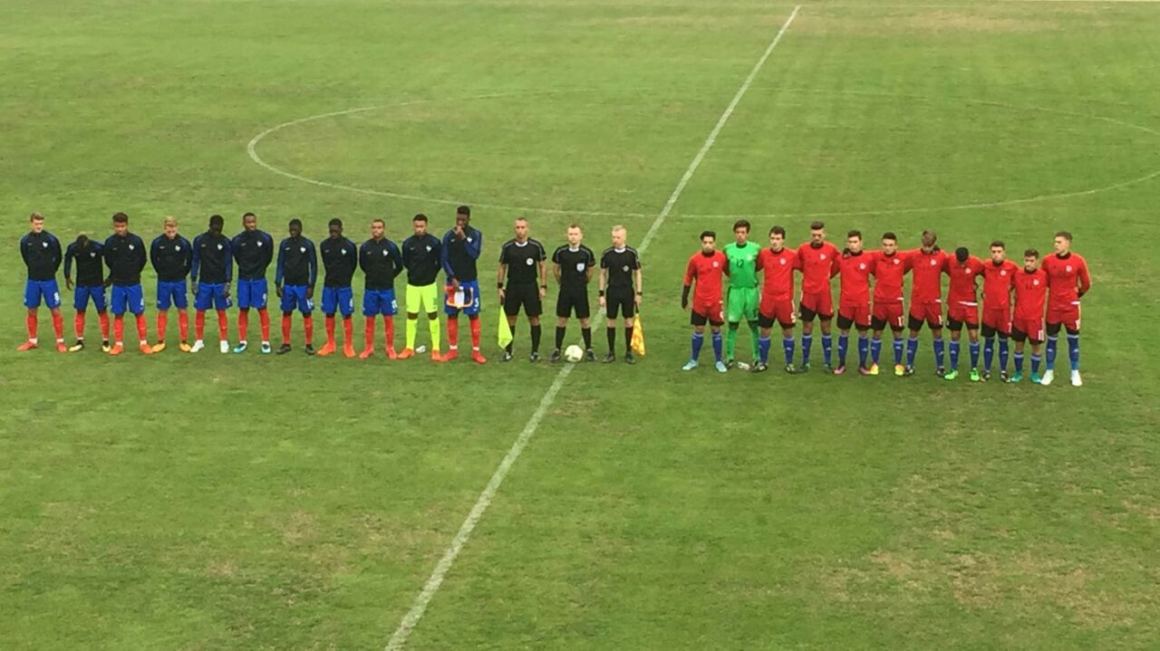 La selecció sub-19 de futbol s'ha estrenat al Pre-Europeu de Bòsn