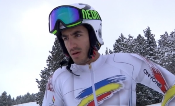 L'esquiador Joan Verdú ha patit un esquinç d&#3
