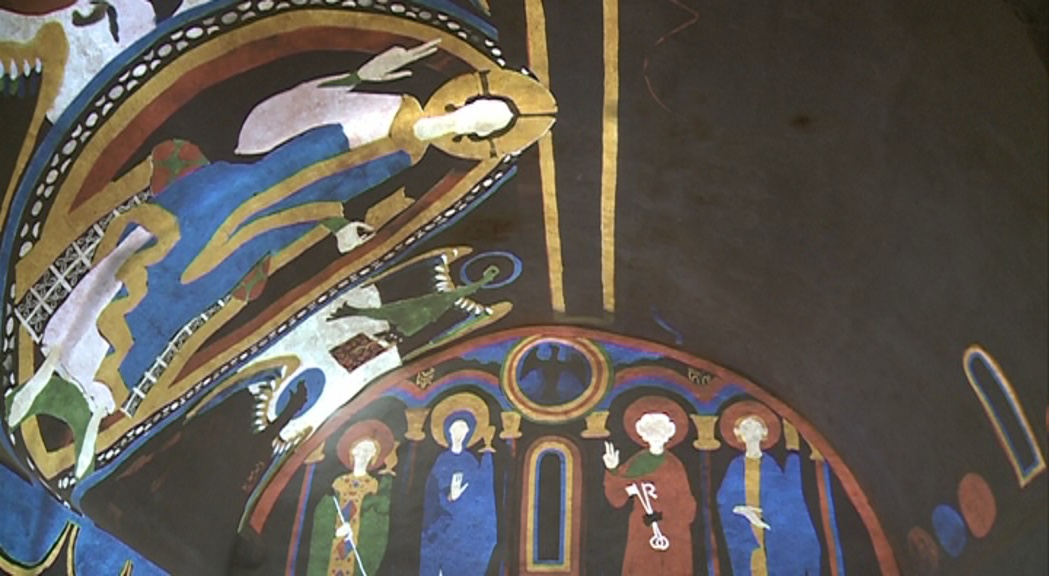 El videomapatge dels frescos de l'església de Santa Co