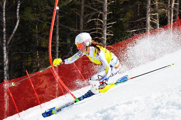 L'esquiadora Sara Raméntol va ser ahir tercera en una 