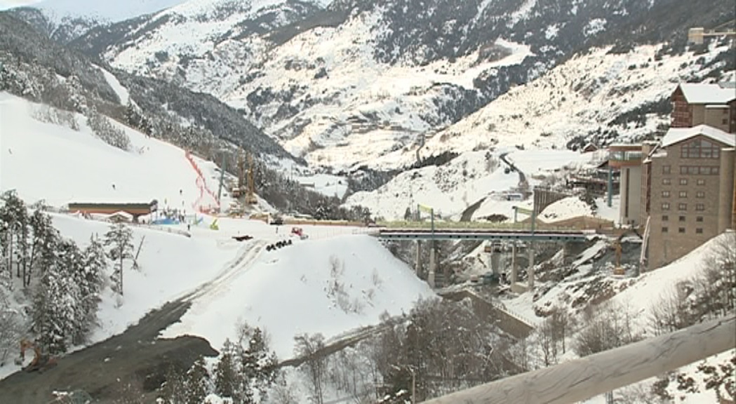 La construcció de la plataforma esquiable de Soldeu finalitzarà al novembre