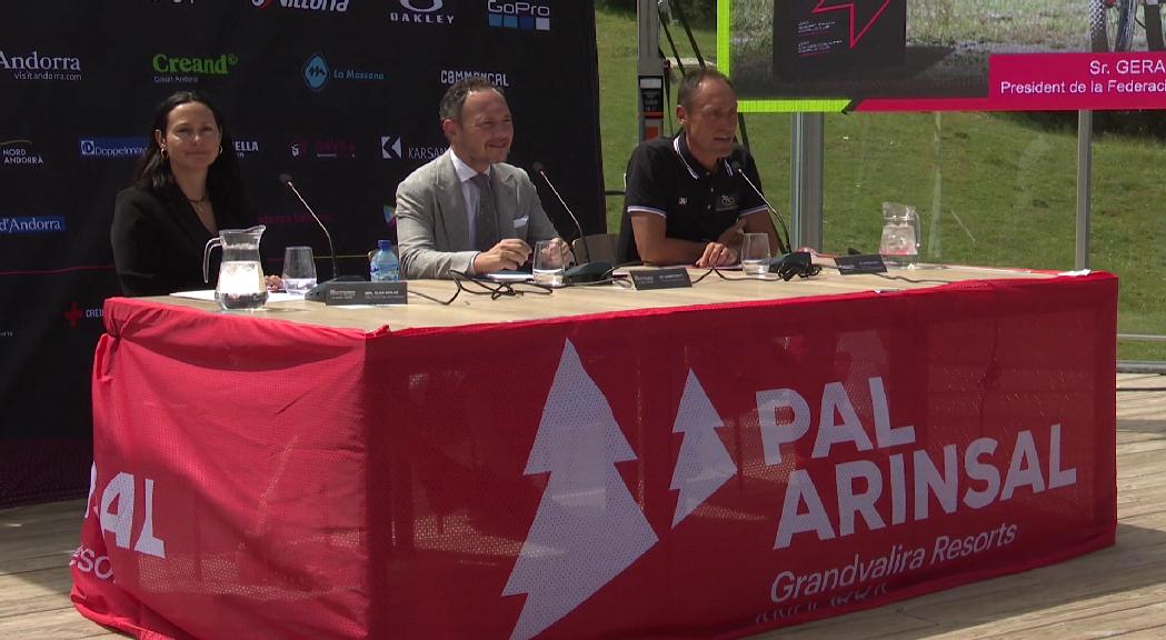 Roda de premsa de presentació de la Copa del Món UCI de BTT 2023 a Pal Arinsal