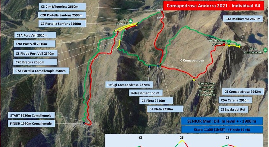 La volta Maria: Itinerari de la copa del món Comapedrosa Andorra